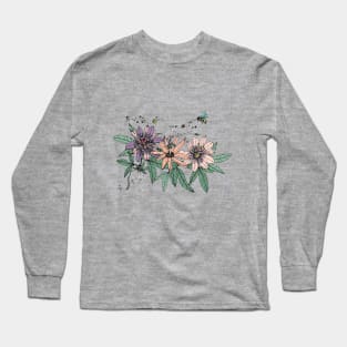 The Passionflower and the Bee Long Sleeve T-Shirt